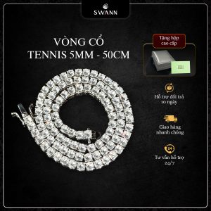 Vòng cổ Tennis Platinum Diamond 5mm