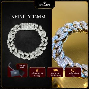 Lắc tay Cuban Infinity Bling