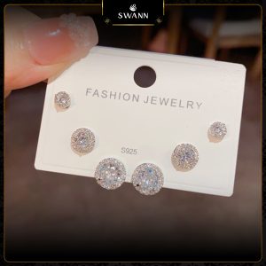 Bông tai bạc nụ tròn Lumi Stud