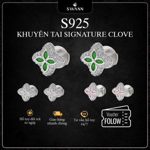 Khuyên tai Signature Clover