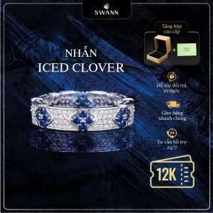 Nhẫn Cuban SWANN Iced Clover