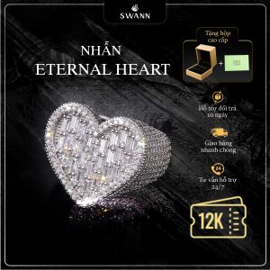 Nhẫn Cuban Swann Eternal Heart