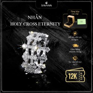 Nhẫn Cuban Swann Holy Cross Eternity