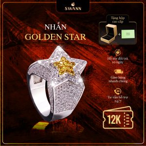 Nhẫn Cuban Swann Golden Star